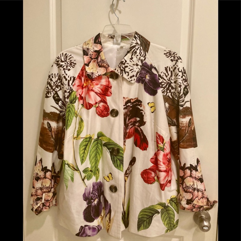 Floral lightweight coat